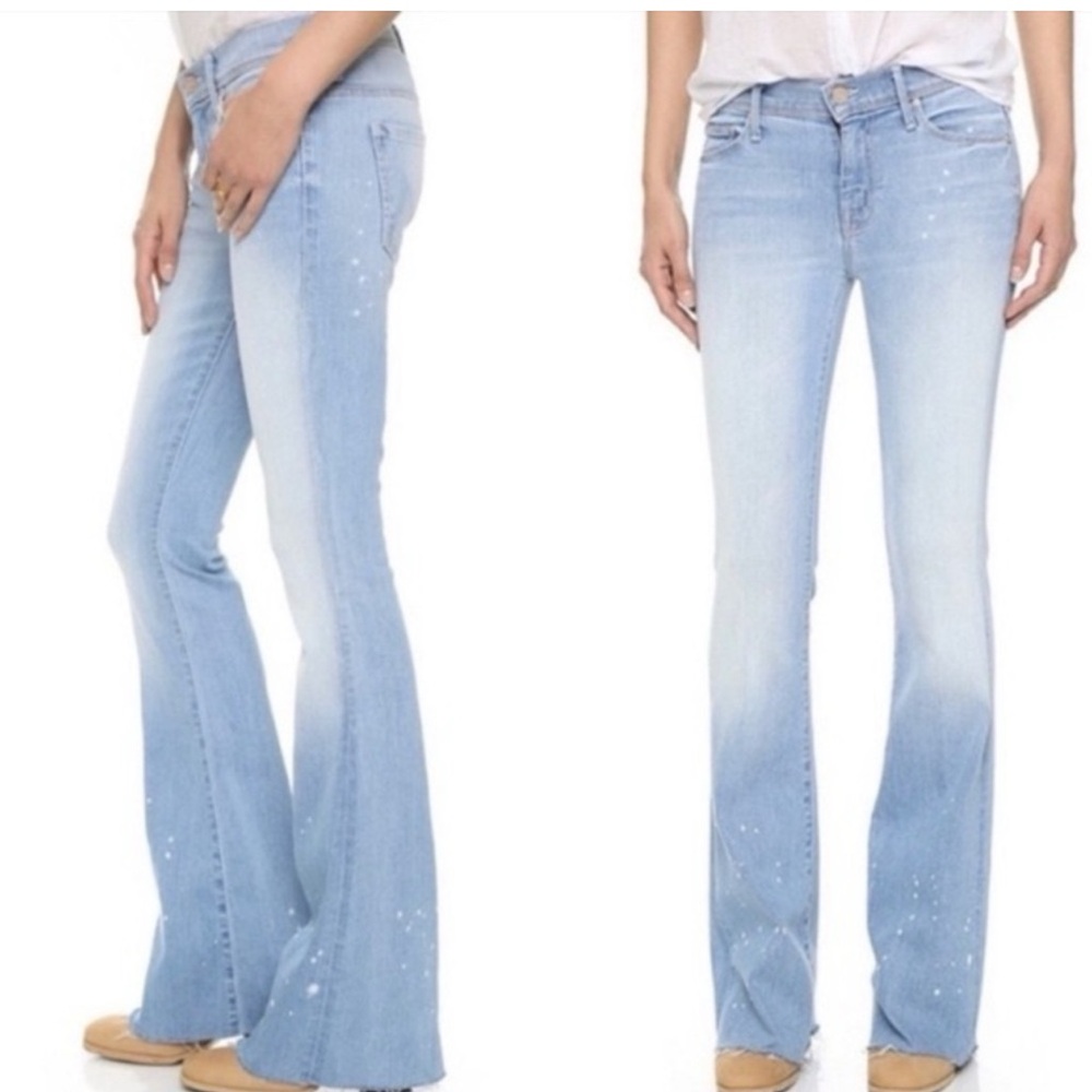 MOTHER Light Blue Flare Jeans
